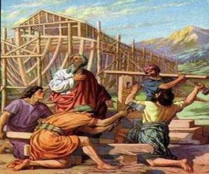 Puzzle Κιβωτός του Νώε χτίστηκε του για να σώσει από την καθολική πλημμύρες στην εκλογή